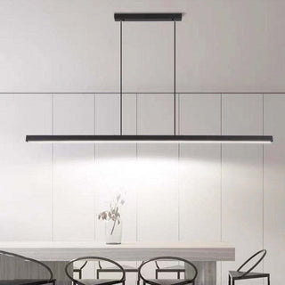 Edge Modern Design Linjär Metall LED Pendellampa Matsal